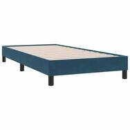 vidaXL Bett Boxspringbett ohne Matratze Dunkelblau 100x210 cm Samt