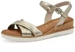 Tamaris Sandalette, Keilabsatz, Sommerschuh, Riemchensandale mit Schnallenverschluss