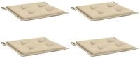 vidaXL Sitzauflage Gartenstuhl-Kissen 4 Stk. Beige 50x50x3 cm Oxford-Gewebe, (4...