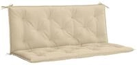 vidaXL Bankauflage, Gartenbank-Auflagen 2 Stk. Beige 120x50x7 cm Oxford-Gewebe