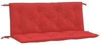 vidaXL Sitzauflage Gartenbank-Auflagen 2 Stk. Rot 120x50x7 cm Oxford-Gewebe, (2...