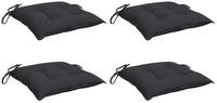 vidaXL Sitzauflage Palettenkissen 4 Stk. Schwarz 50x50x7 cm Oxford-Gewebe, (4...