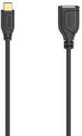 Hama USB-C-OTG-Kabel "Flexi-Slim", USB 2.0, 480 Mbit/s, Schwarz, 0,15 m USB-Kabel