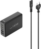 Hama USB-Ladestation 5 Ports, GaN, Schnellladeger&auml;t, 3xUSB-C, 2xUSB-A, PD,