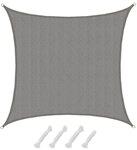 AMANKA Sonnensegel mit UV-Schutz - 3 x 3 m Winddurchl&auml;ssig f&uuml;r Garten, Terrasse &