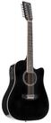 Red Hill Westerngitarre, AF-8 12-String Dreadnought Cutaway Westerngitarre Schwarz