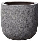 Dehner &Uuml;bertopf Lava, rund, Polystone, schwarz, Pflanzk&uuml;bel f&uuml;r den Au&szlig;enbereich,