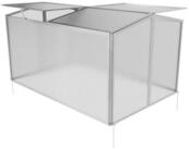 GARMIO Gew&auml;chshaus Gew&auml;chshaus PROTEA aus Aluminium, 0,92m&sup2;,4mm