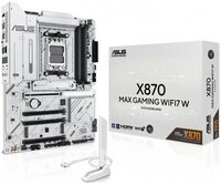 Asus MAX GAMING X870 WIFI7 W Mainboard, ATX DDR5 PCIe 5.0 WiFi 7 AM5
