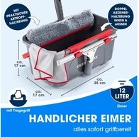 CLEANmaxx Spr&uuml;hwischer Fensterreiniger (7-tlg) Streifenfreies Putzen, Haus &...