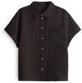 OPUS Langarmbluse Felisa midnight brown