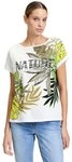 Betty Barclay Kurzarmshirt Damen mit &Auml;rmelaufschlag (1-tlg) Glitzersteine