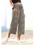 LASCANA Culotte (mit Bindeg&uuml;rtel) und Alloverdruck, 7/8-L&auml;nge, elastischer Bund,