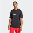 adidas Sportswear T-Shirt ESSENTIALS LINEAR SINGLE JERSEY &uuml;berschnittene Schultern,