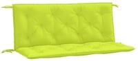 vidaXL Sitzkissen vidaXL Gartenbank-Auflagen 2 Stk. Knallgr&uuml;n 120x50x7 cm