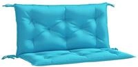 vidaXL Sitzauflage Gartenbank-Auflagen 2 Stk. T&uuml;rkis 100x50x7 cm Stoff, (2 St)