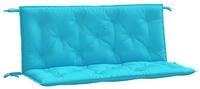 vidaXL Sitzauflage Gartenbank-Auflagen 2 Stk. T&uuml;rkis 120x50x7 cm Stoff, (2 St)