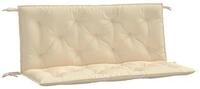 vidaXL Sitzauflage Gartenbank-Auflagen 2 Stk. Beige 120x50x7 cm Oxford-Gewebe,...