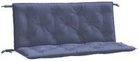 vidaXL Sitzauflage Gartenbank-Auflagen 2 Stk. Marineblau 120x50x7 cm...