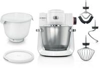 BOSCH K&uuml;chenmaschine Serie 6 MUMS6EW18, 2 Sch&uuml;sseln (Edelstahl, Kunststoff),