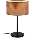 Briloner Leuchten Tischleuchte LED Tischlampe Kommodenlampe Natur E27 Boho, ohne