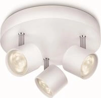 Philips LED Deckenspot myLiving Star 3flg., 1500lm, Wei&szlig;, LED fest integriert,
