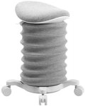TOPSTAR Sitzhocker SITNESS 4D, Grau, Wei&szlig;, Polyester, &Oslash; 36 x H 64 cm, mit Rollen,