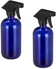 relaxdays Spr&uuml;hflasche Glas im 2er Set Blau