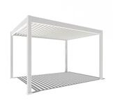 Weide Pergola Deluxe Elektrisch Pavillon Terrassen&uuml;berdachung Aluminium LED 3...