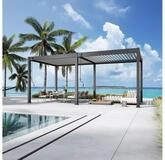 Weide Pergola Deluxe Pavillon Terrassen&uuml;berdachung Aluminium 3 x 6 M anthrazit,