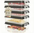 Hausfelder Frischhaltedose Aufschnittdosen f&uuml;r K&uuml;hlschrank, Wurst...
