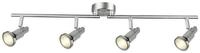 Brilliant Deckenstrahler Ryan, LED wechselbar, Warmwei&szlig;, LED Spotrohr 4flg