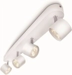 Philips LED Deckenspot myLiving Star 2flg., 1000lm, Wei&szlig;, LED fest integriert,