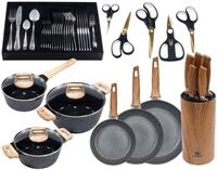 KING Topf-Set Essential 21, Aluminiumguss (Set, 51-tlg.,