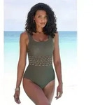 LASCANA Badeanzug Adelin mit Shaping-Effekt und bedruckten Details
