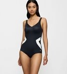 Triumph Badeanzug Summer Allure OP V-Ausschnitt, moderner Druck