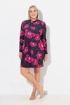 Ulla Popken Badekleid Badekleid Bl&uuml;ten Softcups Langarm Stehkragen