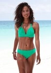 LASCANA Triangel-Bikini Toni mit goldfarbenen Accessoires