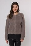 Rino & Pelle Cardigan BUBBLY mit flauschiger Optik, Langarm, Rundhals, ohne...