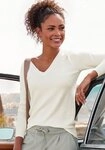 Vivance by Lascana V-Ausschnitt-Pullover in taillierter Form weicher...