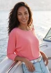 LASCANA 3/4-Arm-Shirt aus elastischem Feinstrick mit Viskose