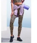 LASCANA ACTIVE Leggings in Leopardenmuster, mit breitem B&uuml;ndchen beige XL (48/50)