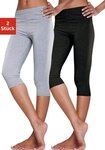 vivance active Caprileggings (2er-Pack) mit Gummibund, Loungewear