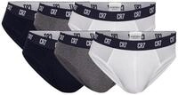CR7 Slip Herren Slip 6er Pack Baumwolle (Packung, 6er Pack)
