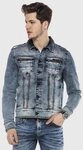 Cipo & Baxx Jeansjacke JEANS JACKET im washed Look