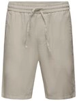 ONLY & SONS Chinoshorts Leichte Stoff ONSLINUS f&uuml;r Herren Baumwolle, Leinen Loose