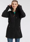 KangaROOS Fleecejacke figurbetonter Schnitt, mit Kapuze, mit...