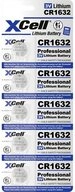 XCell XCell Knopfzelle CR1632 3 V 5 St. 130 Lithium Knopfzelle