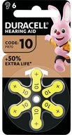 Duracell Duracell Batterie Zinc Air, 10, 1.4V Easy Tab, Retail Blister (6-Pack