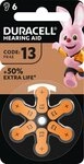 Duracell Duracell Batterie Zinc Air, 13, 1.4V Easy Tab, Retail Blister (6-Pack